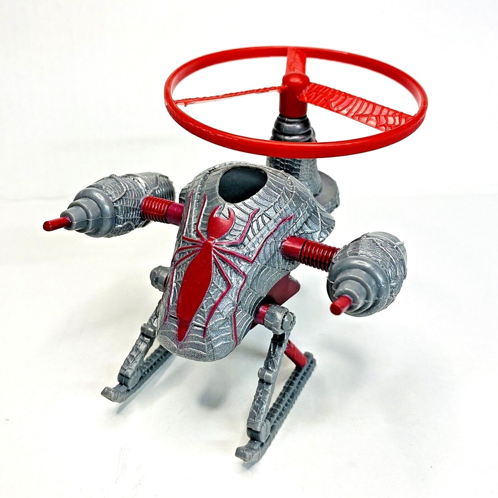 1997 Spider-Man Commando Armor Jetpack Suit with Flying Disc Pull String Rare - Picture 5 of 16